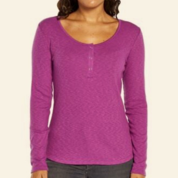 Women's Purple Long Sleeve Top by Eddie Bauer - Picture 1 of 1